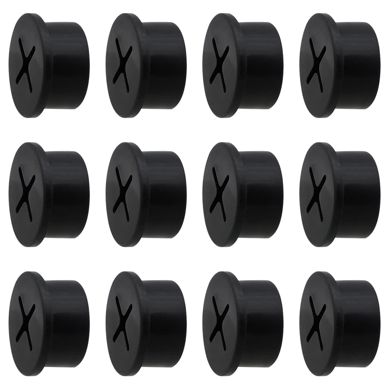 [Australia - AusPower] - Desk Grommet, 3/4 Inch Flexible Rubber Grommets, Silicone Cable Cord Grommet Wire Hole Cover for Desk, Table and Other Furnitures(12 Pack) 