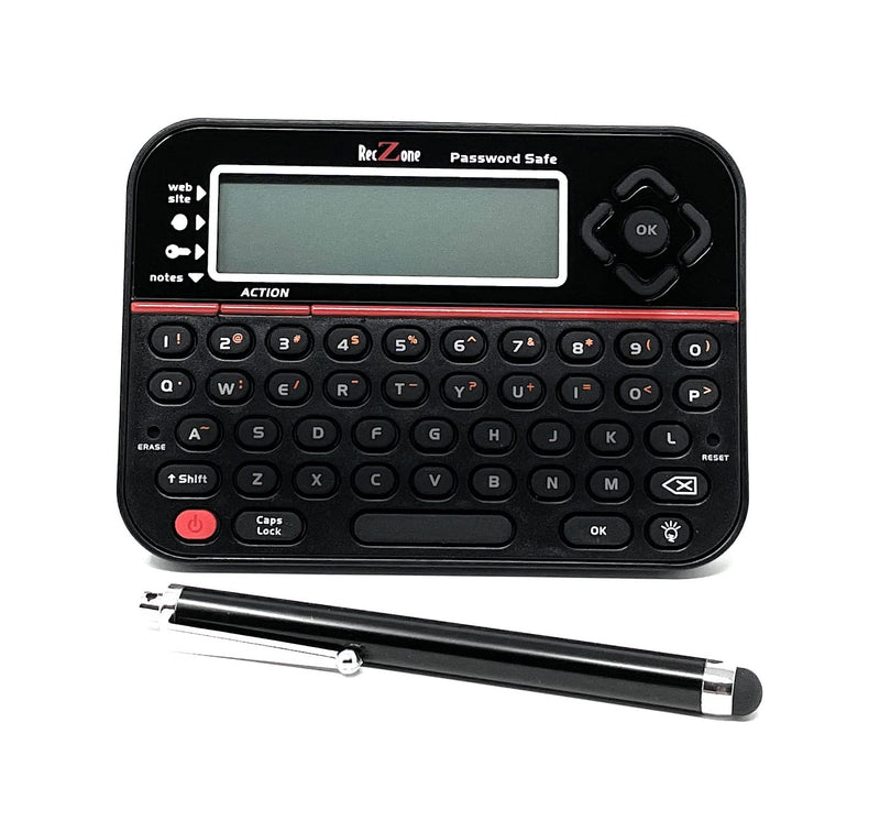 [Australia - AusPower] - Password Safe Electronic Storage Organizer Keeper Device and Stylus Bundle 