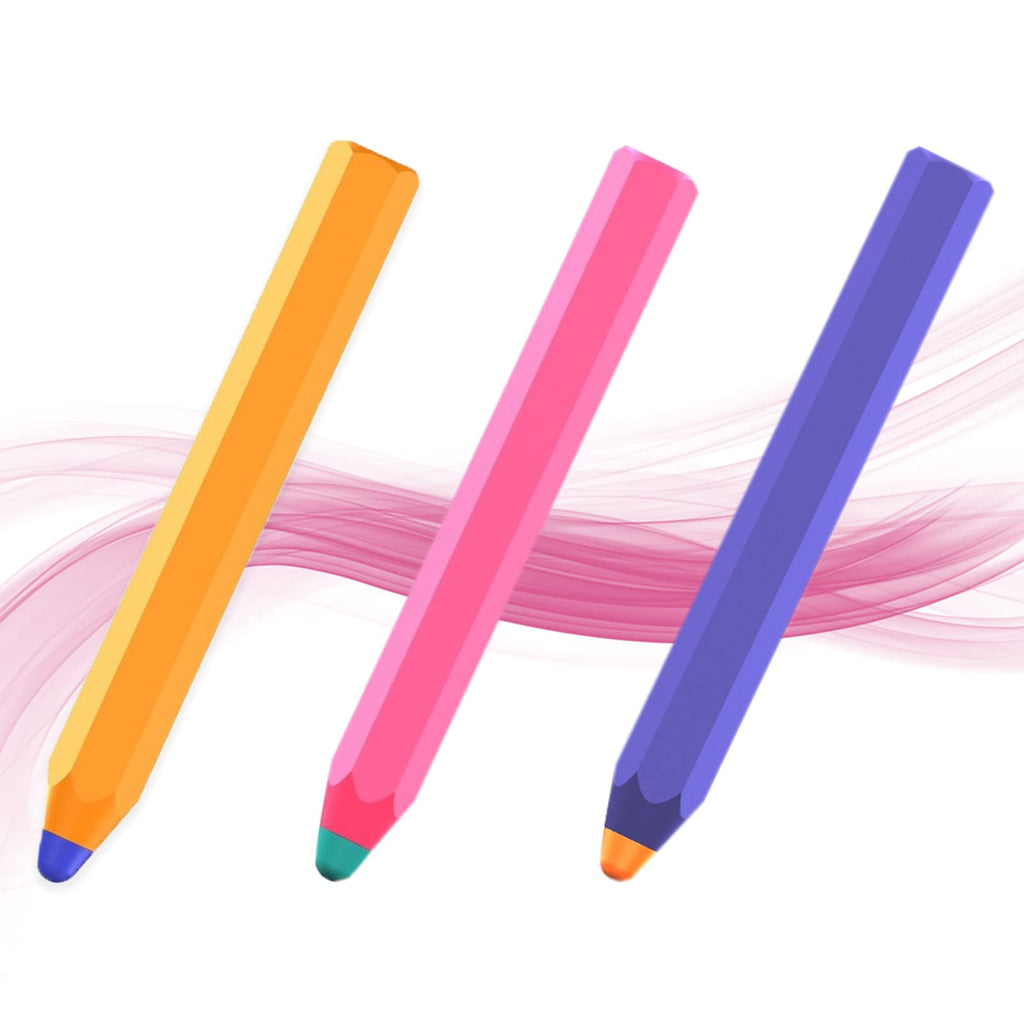 [Australia - AusPower] - DOGAIN Stylus Pen for Kids, Fun Crayon Stylus for Touch Screen for Apple iPad Pro/Mini/Air/iPhone/Galaxy Note/Android and All Devices, Stylus for Writing, Drawing and Gaming ( 3 Pack ) 