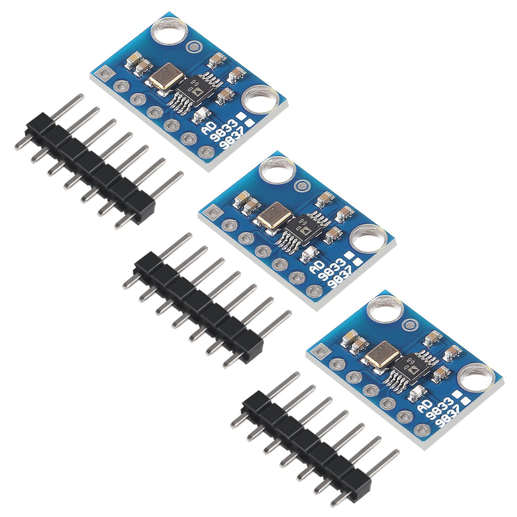 [Australia - AusPower] - 3PCS AD9833 Programmable Microprocessors Serial Interface Module GY-AD9833 Sine Square Wave DDS Signal Generator Programmable Microprocessors Serial Interface Module 3pcs 