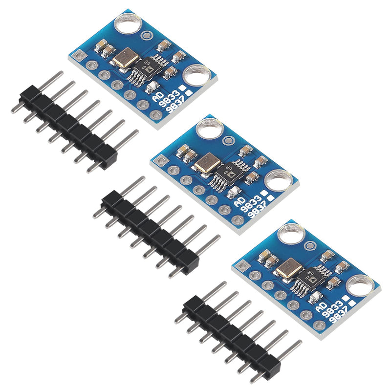 [Australia - AusPower] - 3PCS AD9833 Programmable Microprocessors Serial Interface Module GY-AD9833 Sine Square Wave DDS Signal Generator Programmable Microprocessors Serial Interface Module 3pcs 