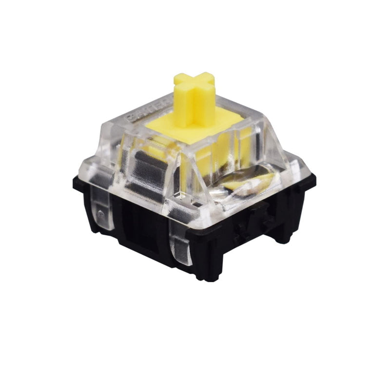 [Australia - AusPower] - Gateron ks-15 Optical Key Switches for RGB Mechanical Gaming Keyboards | Plate Mounted (Gateron Optical Yellow, 90 Pcs) Gateron Optical Yellow 