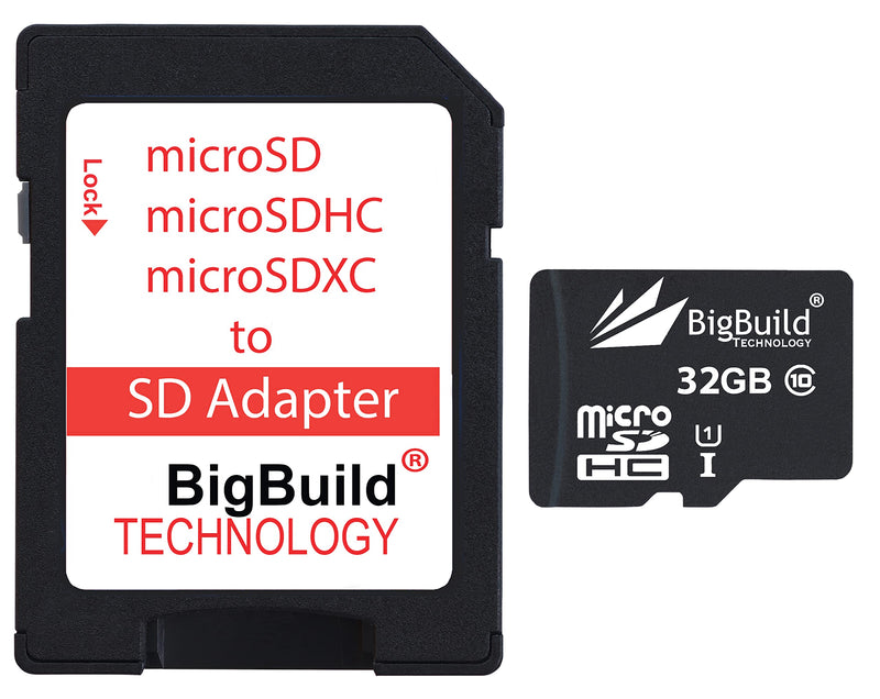 [Australia - AusPower] - BigBuild Technology 32GB Ultra Fast 80MB/s microSDHC Memory Card for Samsung Galaxy A01/A01 Core, A02/A02s, A03/A03s/A03 Core Cell Phone Black / Size: 32GB 
