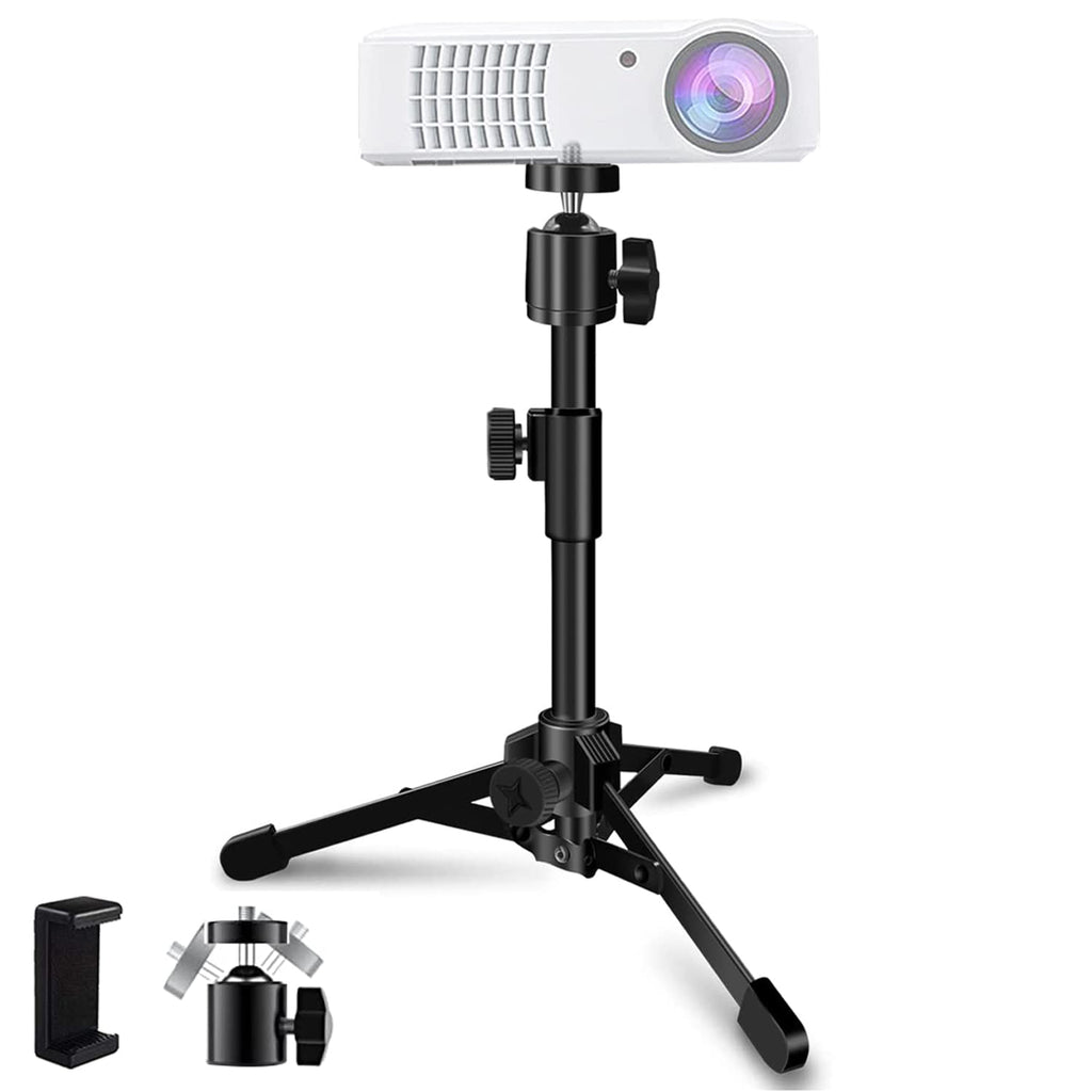 [Australia - AusPower] - JCTRIWAY Lightweight Mini Projector Stand,Extendable Desktop Tripod Stand for Mini Projector/Phone/Webcam/Camcorder and Other Devices with 1/4" Thread 