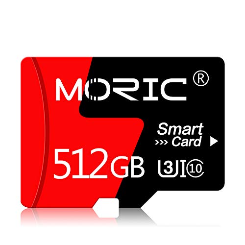 [Australia - AusPower] - 512GB Micro SD Cards with SD Card Adapter High Speed Micro SD Memory Card SD Class 10 for Dash Cams, Body Cams, Action Camera, Surveillance & Security Cams 