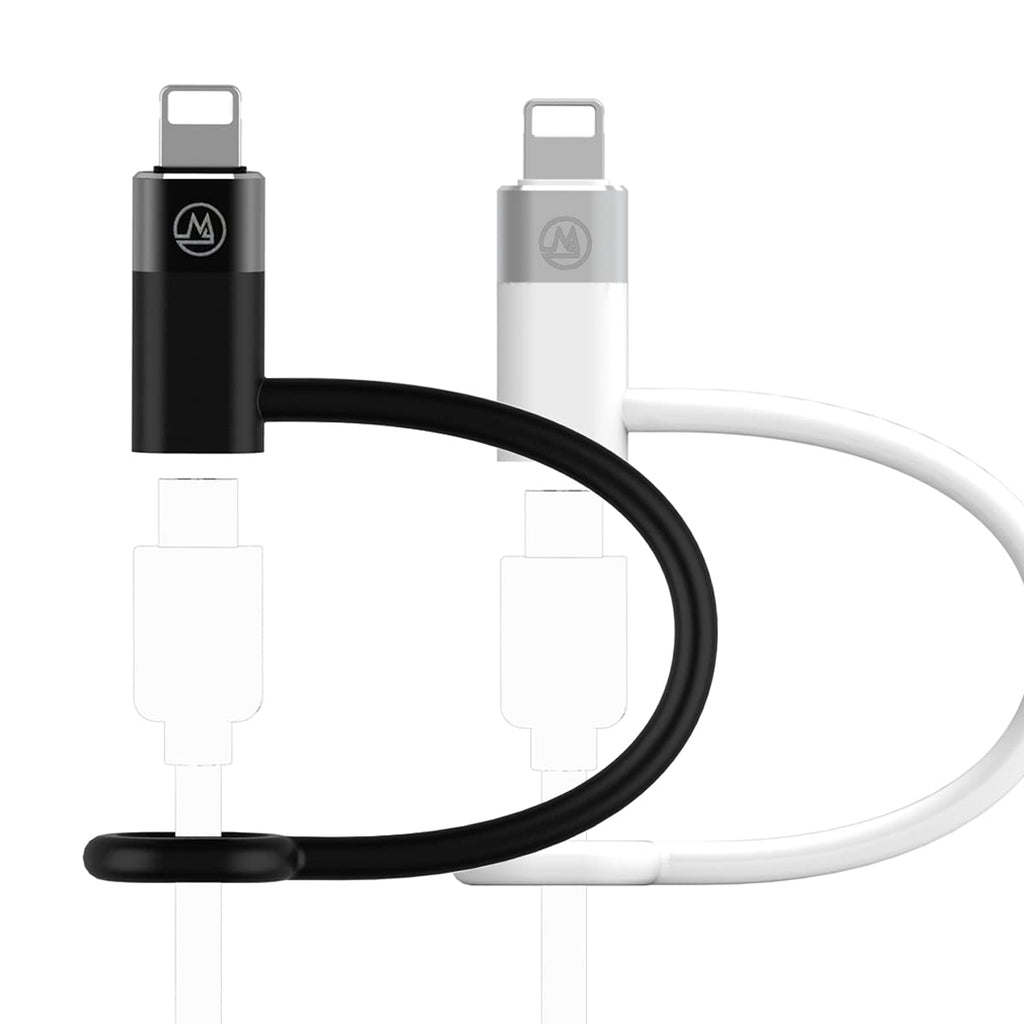[Australia - AusPower] - Maogoam USB C to iOS Adapter, [ Type C Female to iOS Male][PD 20W][Compatible iPhone 12/13, iPad, AirPods][Fits for Original MacBook USB C Charger Adapter], Support Apple Carplay, White and Black 