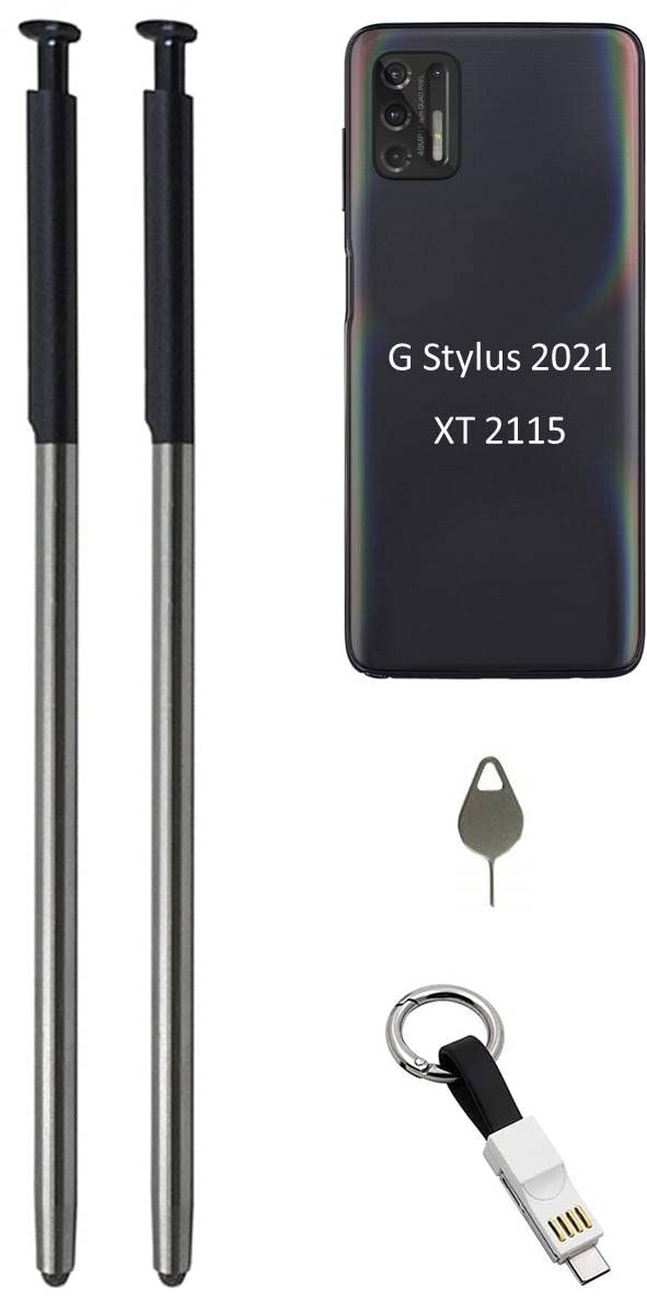 [Australia - AusPower] - 2 PCS Stylus Pen Only for [Moto G Stylus 2021 XT2115] Touch Pen Moto G Stylus XT2115 All Verison S Pen (Aurora Black) 