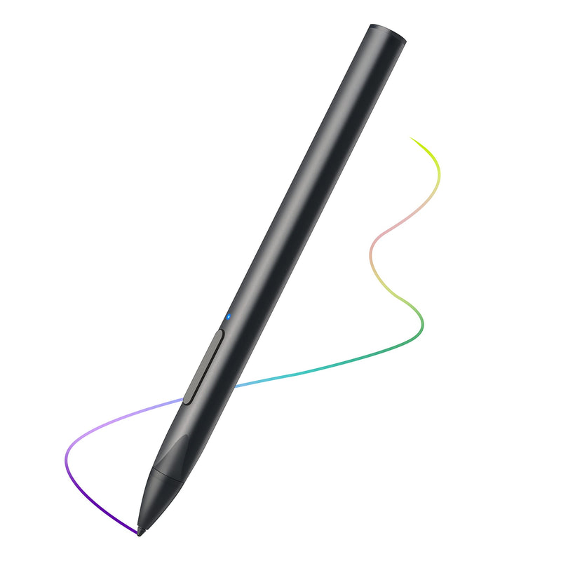 [Australia - AusPower] - Stylus with Palm Rejection, 4096 Pressure Sensitivity, Compatible with Surface Pro X/8/7+/7/6/5/4/3, Surface Book/Go/Laptop/Studio for Precise Writing/Drawing, Rechargeable (Black) Black 