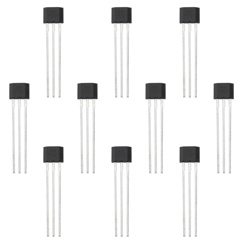 [Australia - AusPower] - Linear Hall Effect Sensors ZCZQC 10PCS 49E OH49E SS49E S49E TO-92 3 Pins Linear Hall Effect Sensor Element Switches Magnetic Detector for Electric Vehicle Motor Repair 