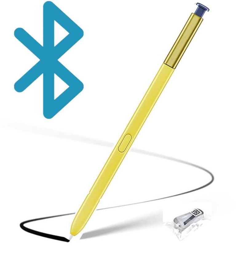 [Australia - AusPower] - Note 9 S Pen [withbluetooth] Replacement for Samsung Galaxy Note 9 , Soft Tips , 4096 Levels of Pressure Sensitivity , Touch Pen Stylus Pen (Yellow/Ocean Blue) Yellow/Ocean Blue 