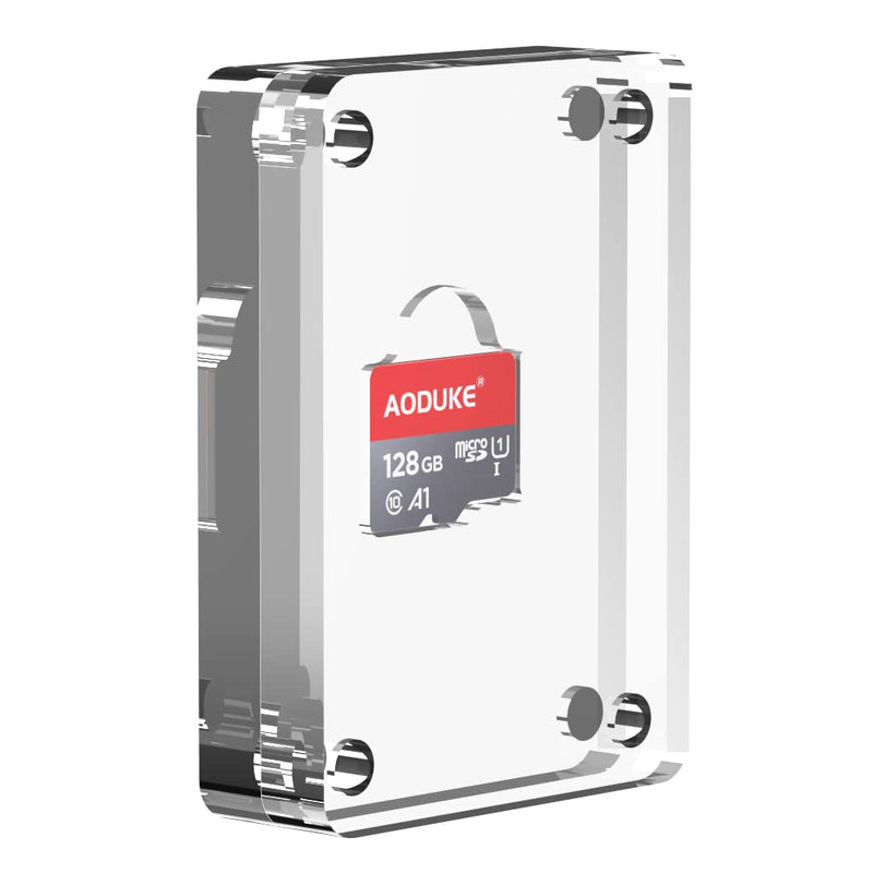 [Australia - AusPower] - AODUKE Magnetic Closure TF Card Holder Micro SD Card Case for TF Card Memory Card Storage Box Holder Storage Rack,Storage Box manager-01TF 1 slot acrylic 