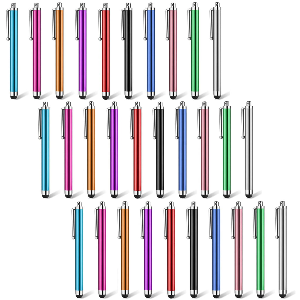 [Australia - AusPower] - 30 Packs Stylus Pens for Touch Screens High Sensitivity Universal Stylus Compatible for iPhone iPad Tablets Samsung Galaxy 