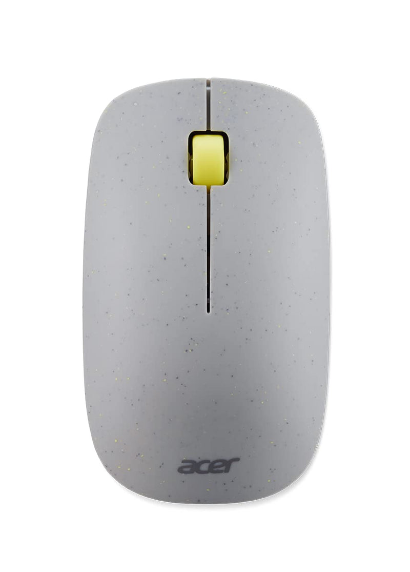 [Australia - AusPower] - Acer Vero 3 Button Mouse | 2.4GHz Wireless | 1200DPI | Made with Post-Consumer Recycled (PCR) Material | Certified Works with Chromebook | Gray 