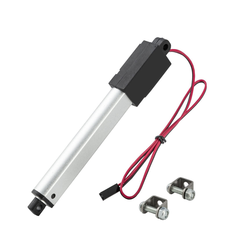 [Australia - AusPower] - JQDML Mini Micro Linear Actuator Metal Gear 12V, Stroke 3 inch, Pushing Force 42.2 lbs Speed 0.2"/sec, Weight: 0.16lbs, for Cabinets Robotics Home Automation and Toys (3 inch, 42.2 lbs) 