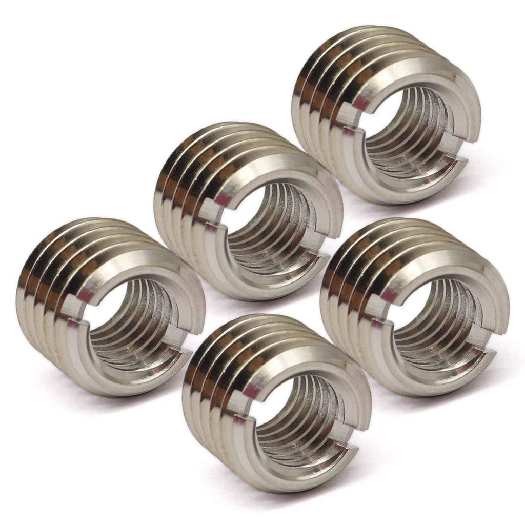 [Australia - AusPower] - GXARTS 5 x Thread ADAPTERS M12 12MM Male to M8 8MM Female Threaded Reducers Female Screw Sleeve Conversion Nut Female Screw Sleeve Conversion Nut M12-M8(12MM-8MM) 