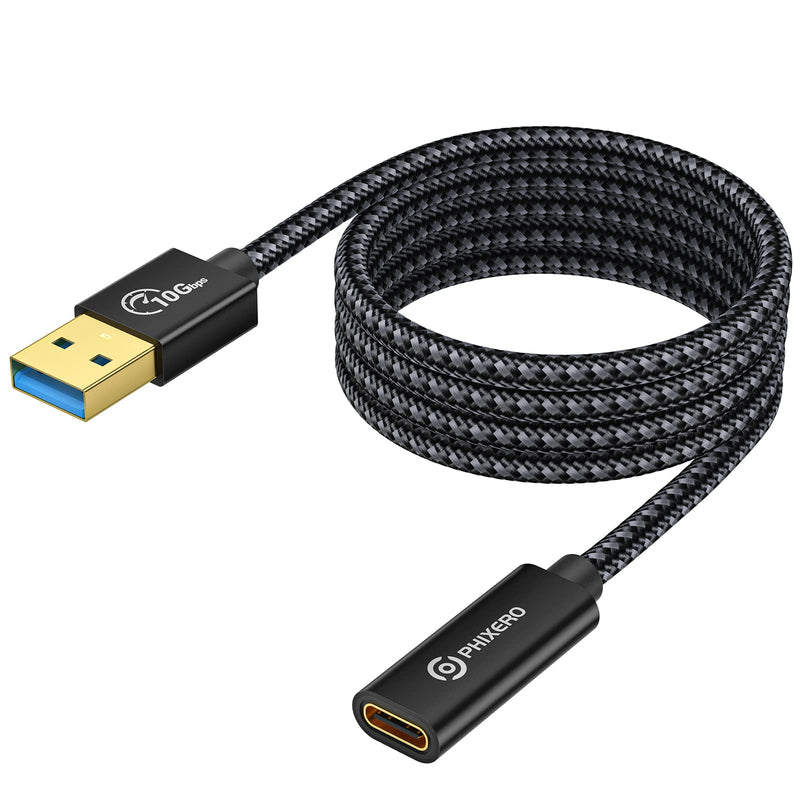 [Australia - AusPower] - [10Gbps] USB C Female to USB Male Adapter 3.1 Gen 2 (3.3Ft), PHIXERO 3A Fast Charging USB A to USB C Adapter with 10Gbps Data Transfer and Charging for Laptop, PC, Flash Disk, Quest Link, Charger 3.3ft 