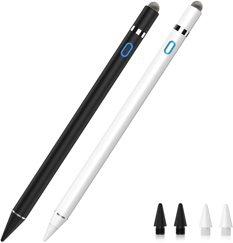 [Australia - AusPower] - 2 Pack Stylus Pencil Compatible for Apple iPad, Active Pen with Palm Rejection, Tilting Detection, Compatible with iPad Pro (11/12.9 Inch), iPad 6/7/8th Gen, iPad Air 3rd/4th/5th Gen, iPad Mini 5th 