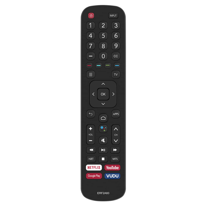 [Australia - AusPower] - PERFASCIN ERF2A60 Infrared Replacement Remote Control Compatible with Hisense Smart 4K TV 65H9F 55H8F 65H8F 50H8F 43H6570F 50H6570F 65H6570 55H9020F 55H9030F 55H9040F 55H9050F 55H9070F 55H6570F 