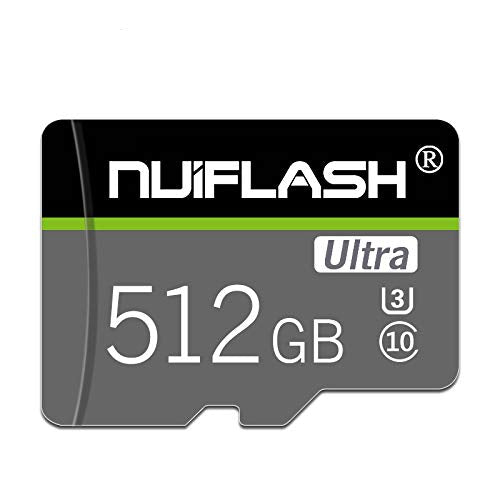 [Australia - AusPower] - Micro SD Card 512GB SD Memory Card 512GB TF Card Class 10 with Free SD Card Adapter,Designed for Android Smartphones 