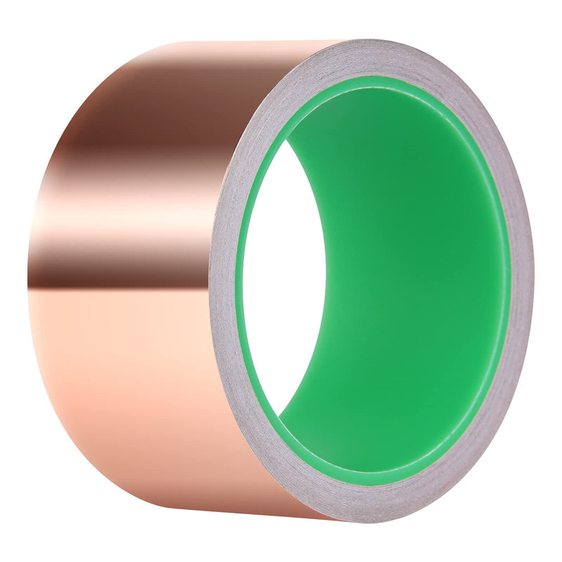 [Australia - AusPower] - Copper Tape, Copper Foil Tape Kirecoo (2inch X 33 FT) Copper Foil with Conductive Adhesive for Guitar, EMI Shielding, Crafts, Electrical Repairs and Grounding 2inch X 33 FT 