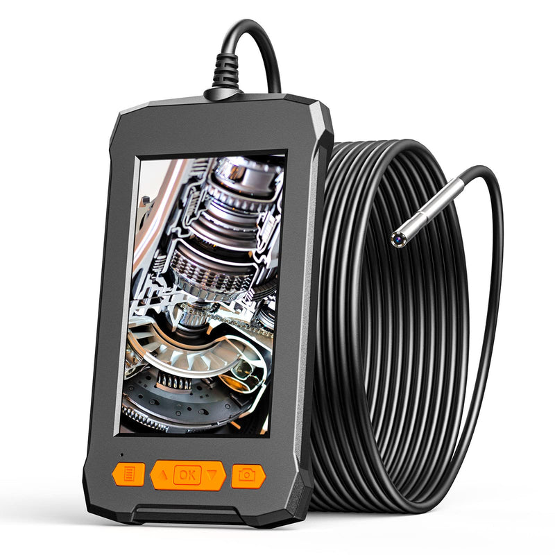 [Australia - AusPower] - 0.15 Inch (3.9mm) Industrial Endoscope Camera Zealtron 4.3'' IPS Screen Borescope Inspection Camera 1080P HD Snake Camera with 6 LED Lights,Sewer Camera 5M Cable for Car Sewer Drain Checking 