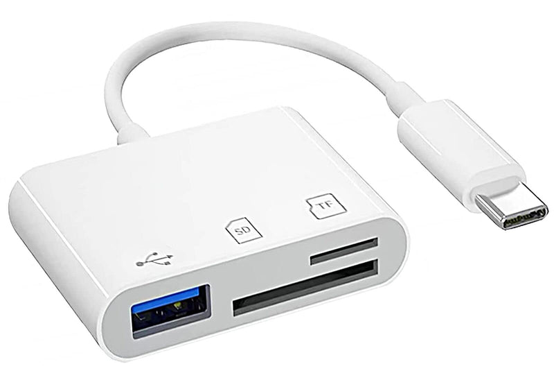 [Australia - AusPower] - USB-C to SD Card Reader,esbeecables Type C Micro SD TF Card Reader,3 in 1 USB-C to USB Camera Memory Card Reader Adapter for MacBook Pro/Air,Pad Pro,Chromebook,XPS,Galaxy S20/S10/S9 and UBC C Devices 