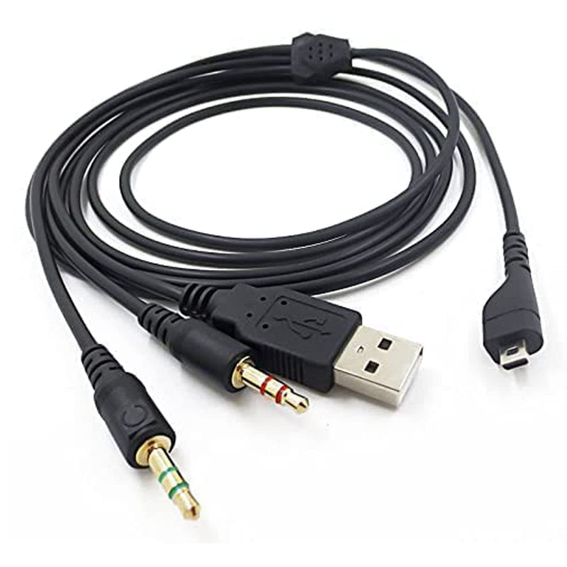 [Australia - AusPower] - Arctis 3 Cable Arctis 5 Replacement Cord, USB Headset Cable Aux Cord Replacement for Arctis 3, Arctis 5, Arctis 7, Arctis Pro Wireless, Arctis Pro + GameDac Gaming Headset 