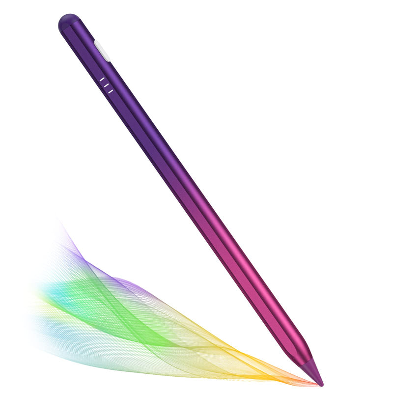 [Australia - AusPower] - Stylus Pen for iPad with Palm Rejection, Tilt Sensitive and Magnetic Pencil for (2018-2022) iPad Pro 11/12.9 Inch, iPad Air 3rd/4/5th Gen, iPad 6/7/8/9th Gen, iPad Mini 5/6th Gen (Gradient Purple) gradient purple 
