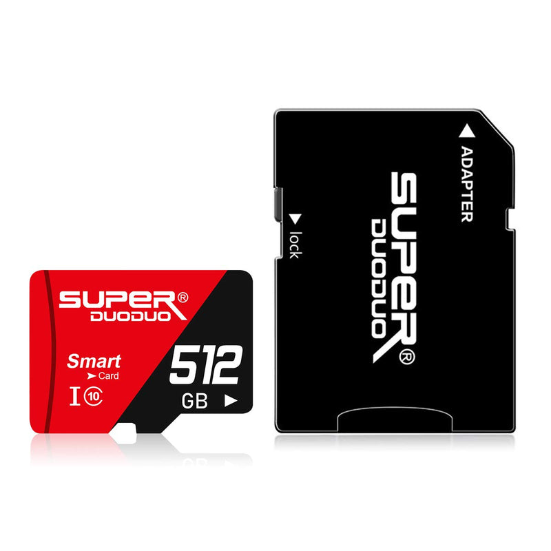 [Australia - AusPower] - Micro SD Card 512GB TF Memory Card 512GB Class 10 High Speed 512GB Memory Card with Adapter 