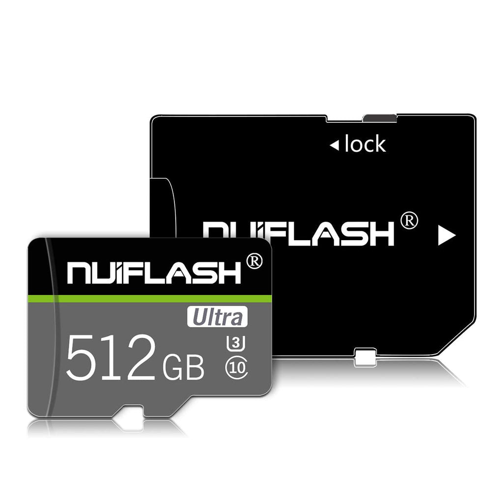 [Australia - AusPower] - 512GB Micro SD Card(Class 10 High Speed) Micro SD Memory Card 512GB TF Card with SD Card Adapter for Camera, Phone,Computer,Dash Came 512GB 