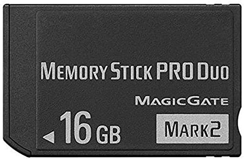 [Australia - AusPower] - Authentic Memory Stick Pro-HG Duo (Mark 2) 16G 32G for PSP 2000 3000 Micro SD/TF Card Memory Card Compatible with Sony Camera Mobile (Black 16G) Black 16G 
