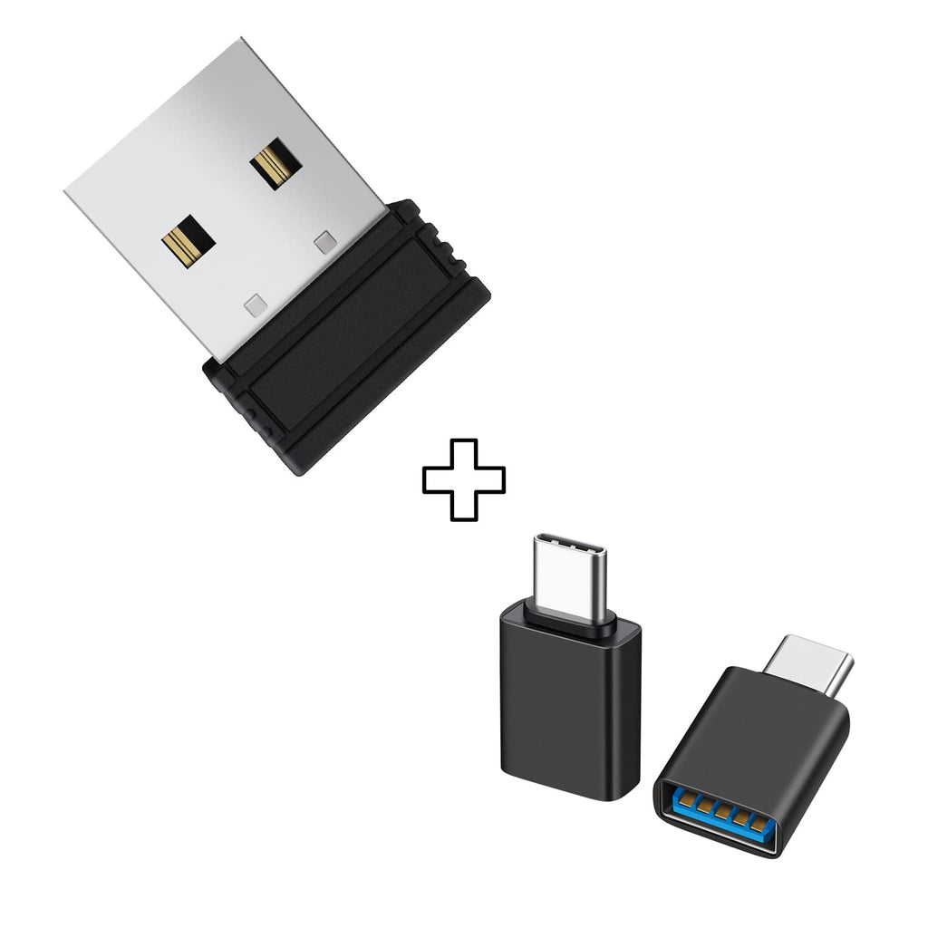 [Australia - AusPower] - Undetectable Mouse Jiggler and USB C Adapter, Drive Free, Plug and Play Keeps PC/Laptop Awake 