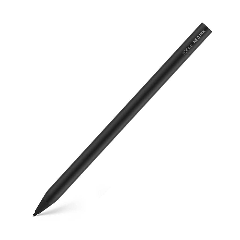 [Australia - AusPower] - Adonit Neo Ink, Magnetic Attachable Stylus Pen for Microsoft Surface, 4096 Pressure Sensitivity, Tilt, Palm Rejection, Compatible with Surface Book/ Go/ Pro/ Studio, Surface Laptops- Graphite Black 