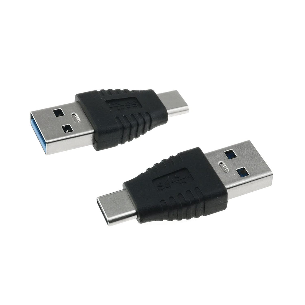 [Australia - AusPower] - USB-C Adapter DGZZI 2PCS Type-C Male to USB 3.0 A Male Extension Conversion Connectors for Laptop,Tablet , Mobile Phone and More USB Type C Adapter 