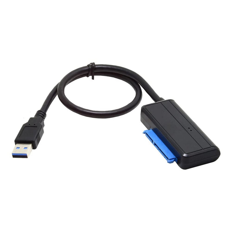[Australia - AusPower] - NFHK USB 3.0 to Angled SATA 22 Pin Adapter Cable for 2.5" 3.5inch Hard Disk Drive SSD for Desktop Laptop 
