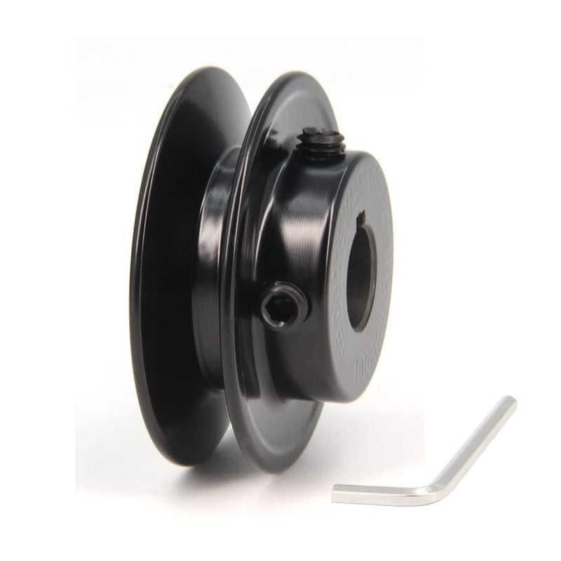 [Australia - AusPower] - Zeberoxyz AK25 Single Groove Web Sheaves,2.5" OD 5/8" Bore V-Belt Sheave Cast Iron for V-Belt (5/8"Bore-2.5"OD, 1 Groove) 5/8"Bore-2.5"OD 