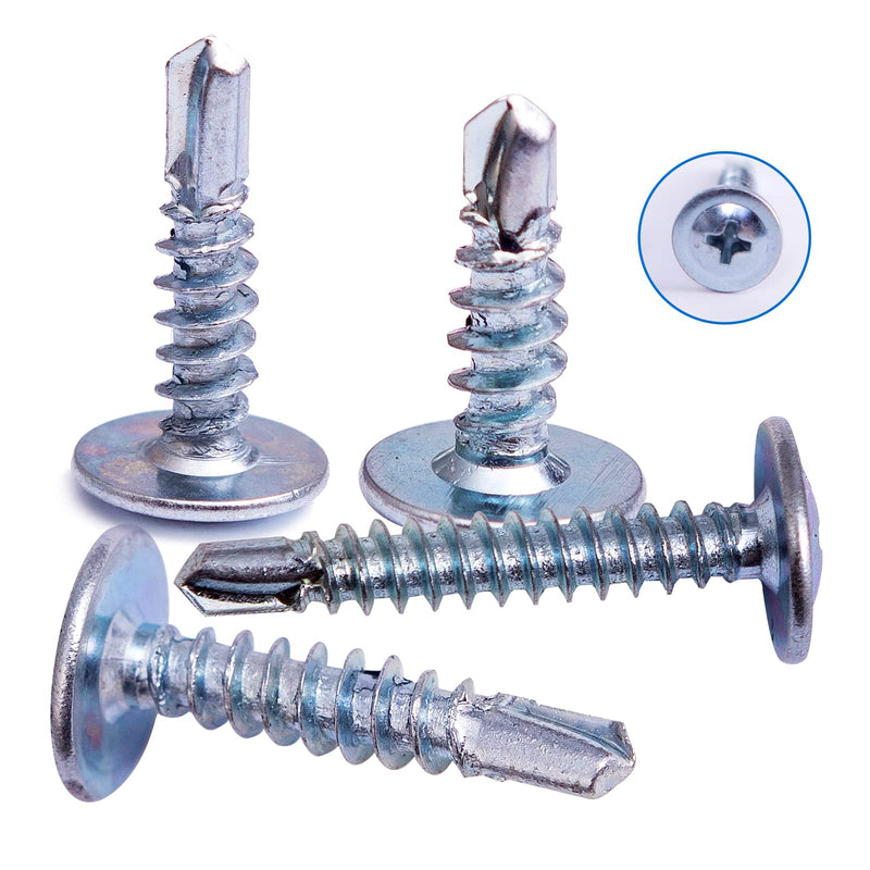 [Australia - AusPower] - 0.75LB(215Pcs), 8x3/4" Phillips Truss Head Self-Drilling Tek Screw,Modified Truss Head&Wafer Head Self Tapping Sheet Metal Screws,Zinc-Plated Steel(13-25mm) 19mm 