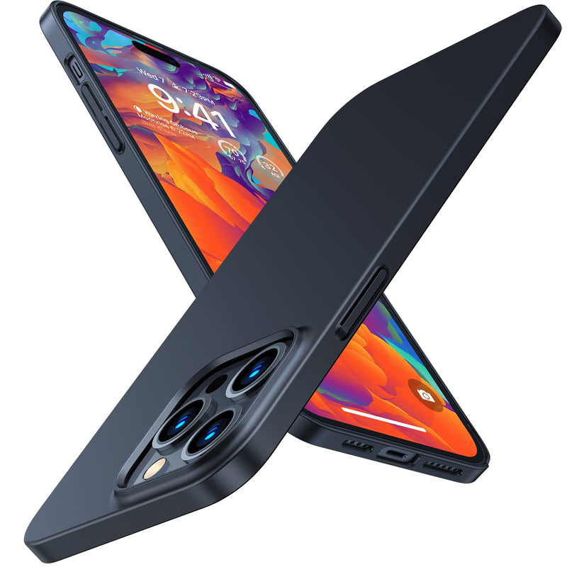 [Australia - AusPower] - TORRAS Slim Fit Designed for iPhone 14 Pro Max Case 6.7 inch, Ultra-Thin 14 Pro Max Case 2022, Lightweight Hard PC Cover Phone Cases for iPhone 14 Pro Max Phone Case Black, OriginFit Matte Black 
