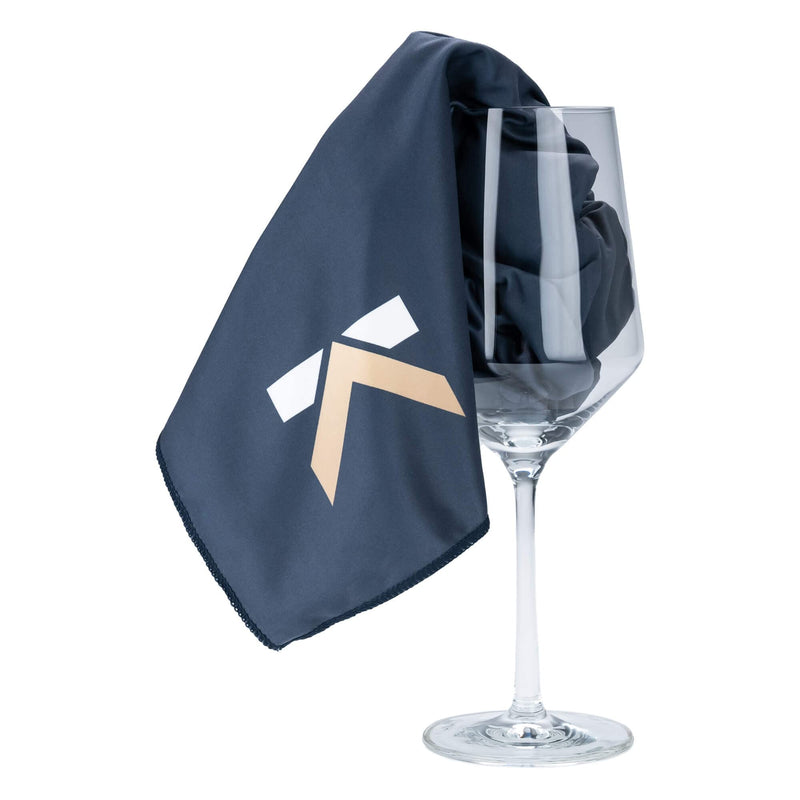 [Australia - AusPower] - KLOVEO Polishing Cloth Wine Glass Polishing Cloths - 20x27 Inch Large Size, Lint Free, Microfiber Cleaning Cloth for Glasses, Champagne Flutes, Glassware, Sunglasses, Phone Screens, Camera Lens Navy 
