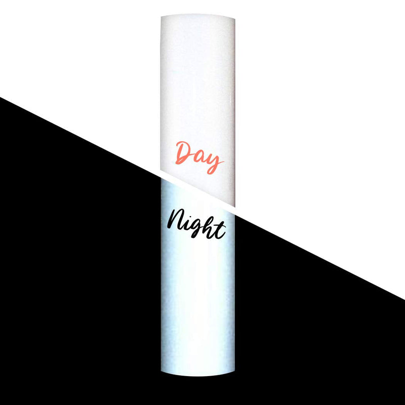[Australia - AusPower] - Reflective White Vinyl for Cricut, 12" x 48" Roll, Reflective Permanent Vinyl for Crafts, Decals, Bikes, Motorcycles, Helmets, Mailbox, Reflective Tape by Turner Moore Edition (4 FEET, Silver White) 12" x 4FT 