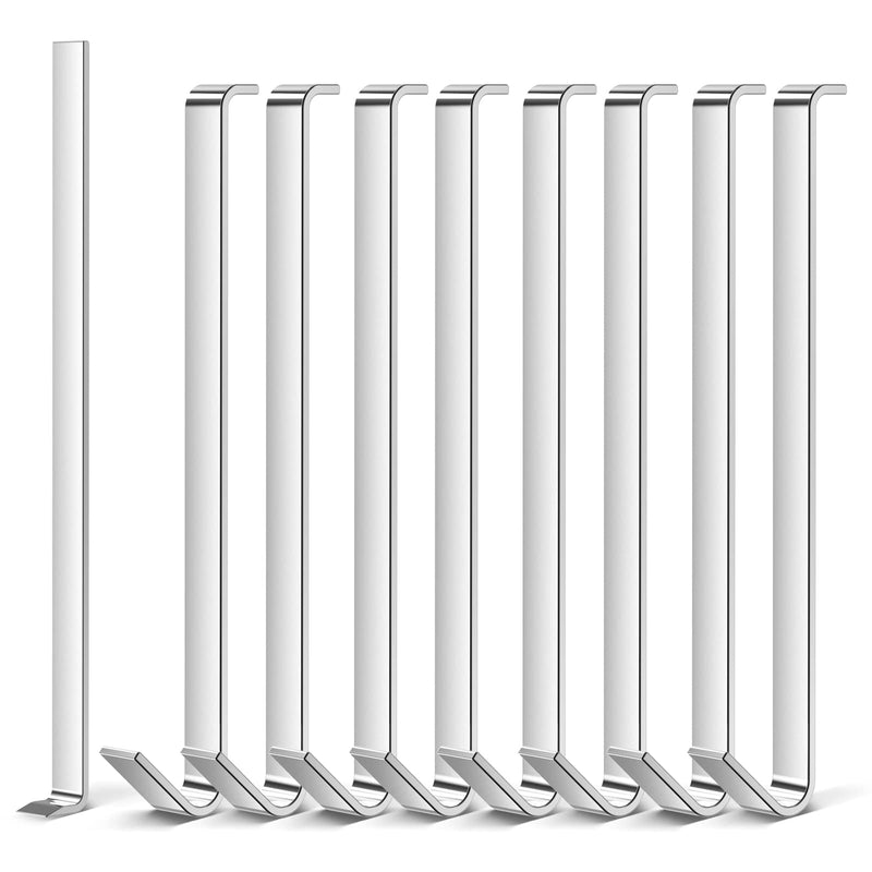 [Australia - AusPower] - Vinyl Siding Hooks No Damage Hook, 8 Pack Stainless Steel Siding Clips Without Require Drilling, Hooks for Fiber Cement Board Siding with Installation Tool, Siding Hangers for Hardie Board 