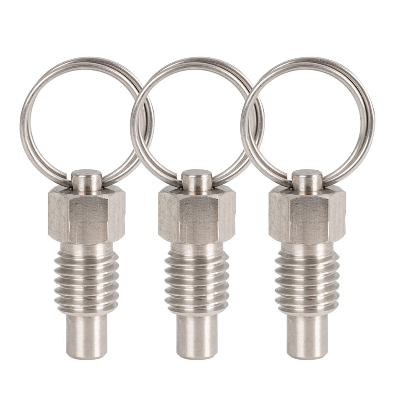 [Australia - AusPower] - HYGMPDAS Spring Plungers - Spring Plunger with Pull Ring, 3 PCS (1/2"-13 Thread Size) 