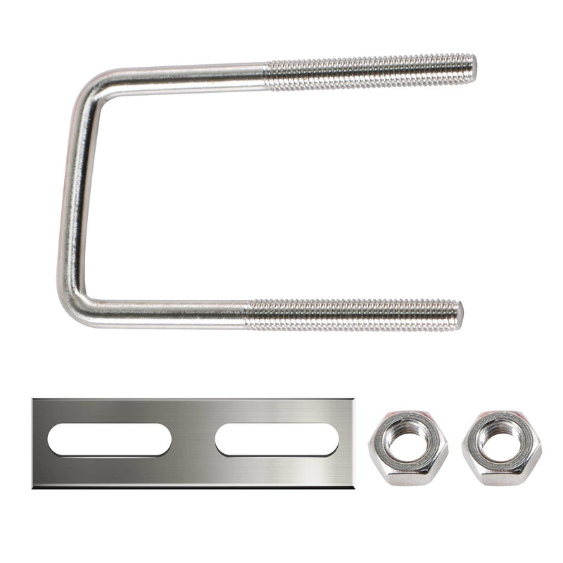 [Australia - AusPower] - Aopin 18-8 Stainless Steel U-Bolt 5/16"(D) x 2"(W) X 4"(L) Boat Trailer Replacement U-Bolt with Accessories Nut, Baffle, Spring Release Washer.1Pcs 5/16"(D) x 2"(W) X 4"(L) Square 
