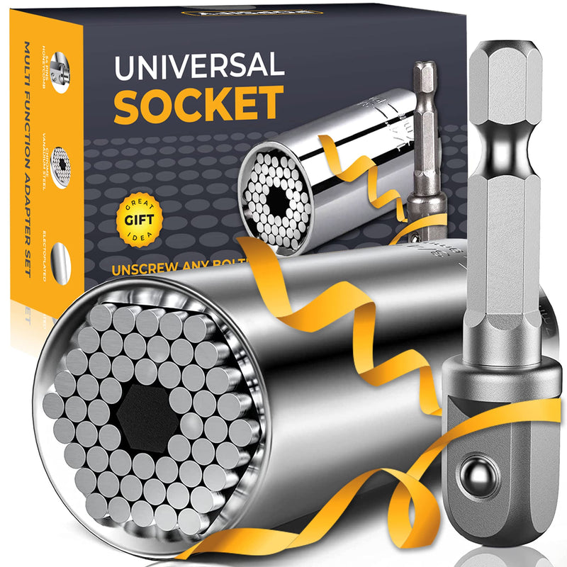 [Australia - AusPower] - Universal Socket Tools Gifts for Men, Dad Gifts, Stocking Stuffers Mens Gifts Christmas Gifts for Men Him Dad Boyfriend Father Husband Mechanic Tools for Men Who Have Evreything Cool Stuff Gadgets 
