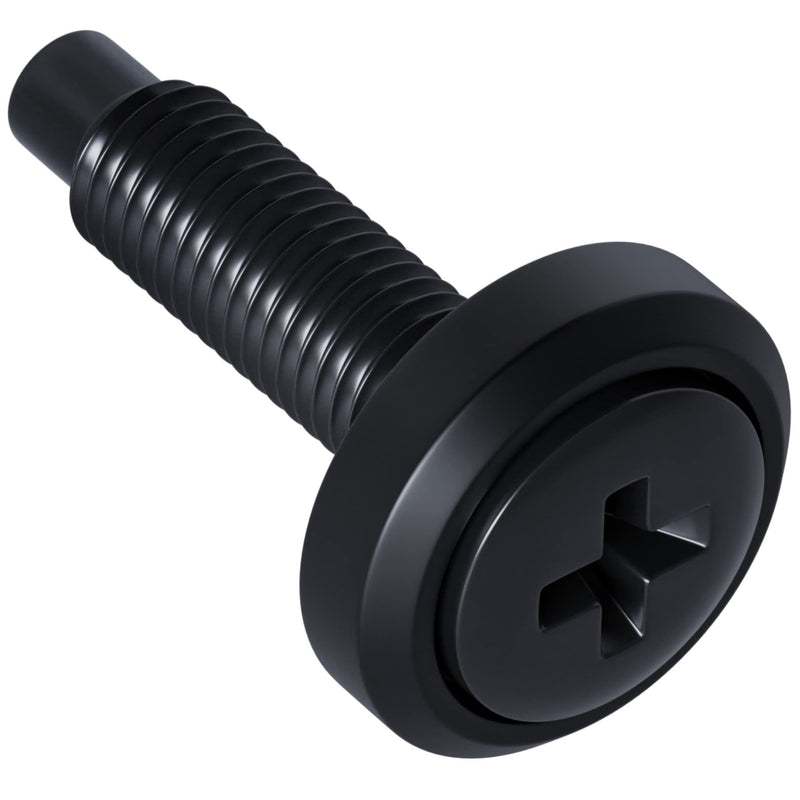 ECHOGEAR Rack Mount Screws 25 Pack - 10/32 Steel Screws with Attached ...