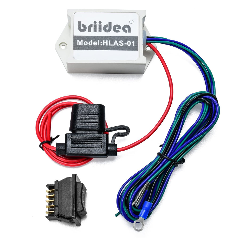 [Australia - AusPower] - Linear Actuators for Wiring, Switch and Relay Kit, Briidea Linear Actuator Switch for 12 Volt Linear Actuators, Control Your Tonneau Cover, Amp Rack, Motorized Trunk 