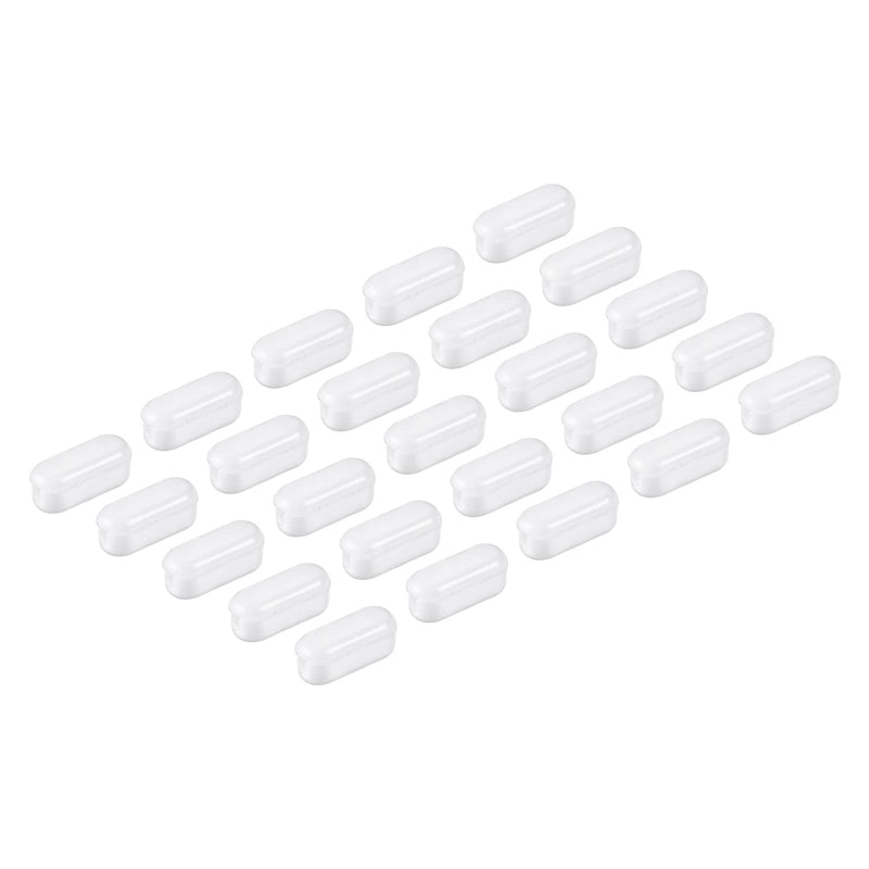 [Australia - AusPower] - YOKIVE 10 Pcs Ball Chain Connectors, Crimp Clip with Clamshell Style Curtain Roller Blind Bead Decoration, Great for Home, Handmade, DIY (White, 0.18-Inch) 