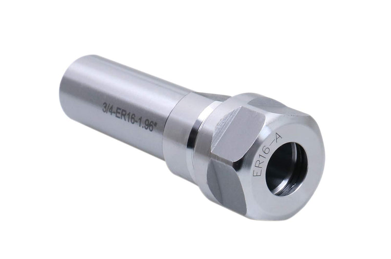 [Australia - AusPower] - Accusize Industrial Tools ER16 Collet Chuck Extension Rod, 1.96 in. Shank Length, 3/4 in. Straight Shank Alloy Steel, 0223-0207 1.96", ER16, Hex 