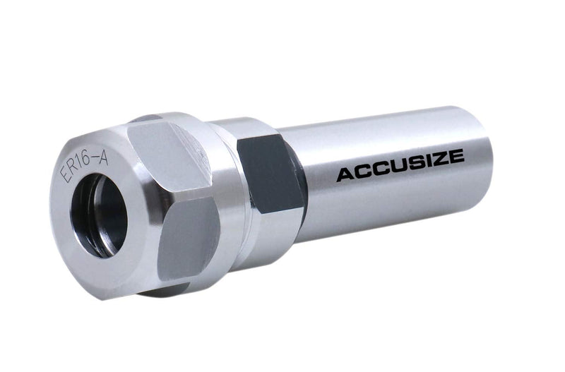 [Australia - AusPower] - Accusize Industrial Tools ER16 Collet Chuck Extension Rod, 1.96 in. Shank Length, 3/4 in. Straight Shank Alloy Steel, 0223-0207 1.96", ER16, Hex 