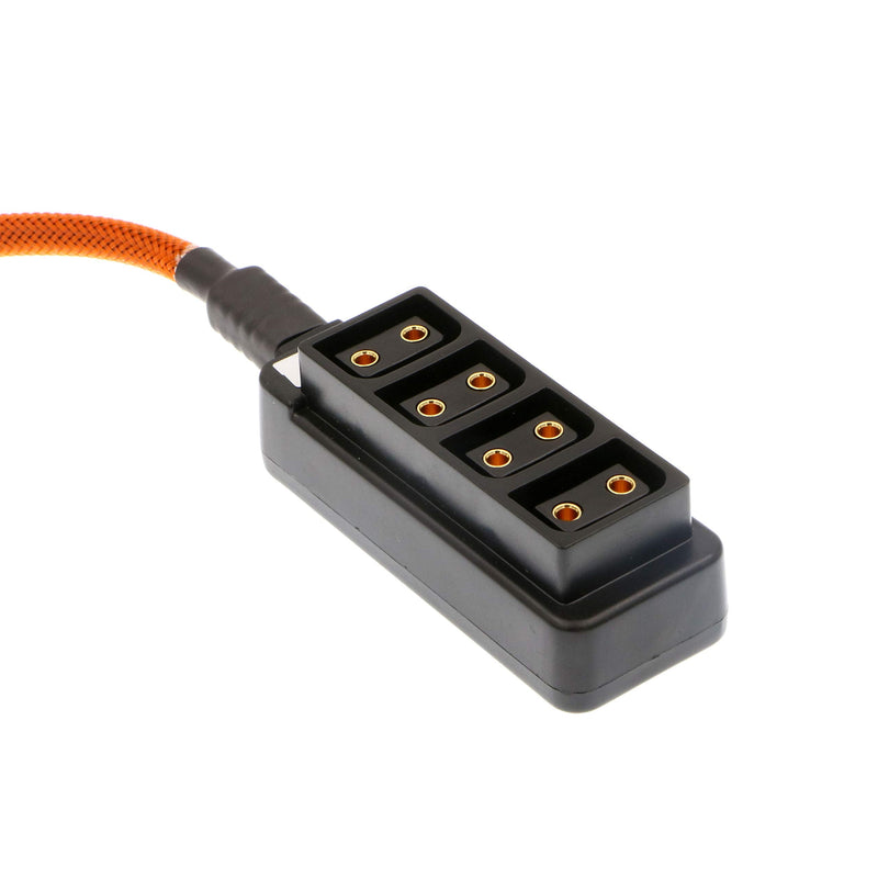 [Australia - AusPower] - AConnect ARRI Alexa Mini EXT 7 Pin Male Output to 4 Port Female D Tap Adapter Splitter Cable for for ARRI RED Cameras Dtap Fourway Splitter Box 11.8in/30cm 